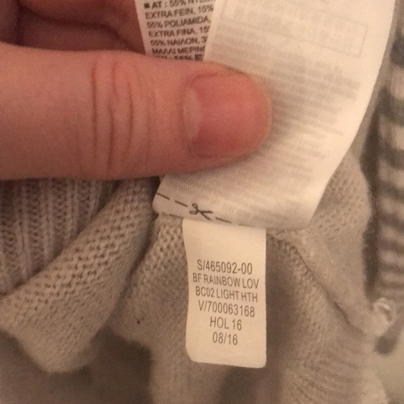 Vintage Gap Love multi coloured 3 tone Pride soft sweater SZ Med - Picture 5 of 6